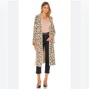 BLANK NYC Leopard Duster in Full Range Duster Cardigan Size Small